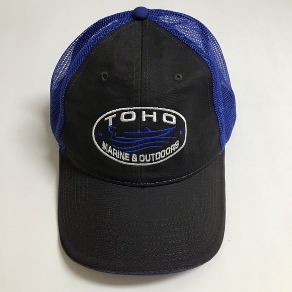 TOHO Marine Other - TOHO Marine Outdoors Hat Mesh Cap Adjusts Blue Gray White Lake Boating Sea